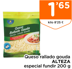 Queso rallado gouda ALTEZA especial fundir 200 g