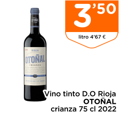 Vino tinto D.O Rioja OTO?AL crianza 75 cl 2022