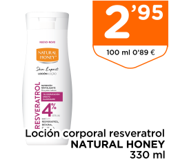 Loci?n corporal resveratrol NATURAL HONEY 330 ml