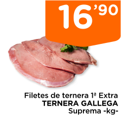 Filetes de ternera 1? Extra TERNERA GALLEGA Suprema -kg-