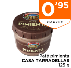 Pat? pimienta CASA TARRADELLAS 125 g