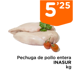 Pechuga de pollo entera INASUR kg
