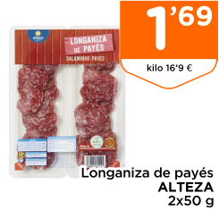 Longaniza de pay?s ALTEZA 2x50 g