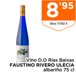 Vino D.O Rias Baixas FAUSTINO RIVERO ULECIA albari?o 75 cl