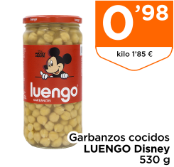 Garbanzos cocidos LUENGO Disney 530 g