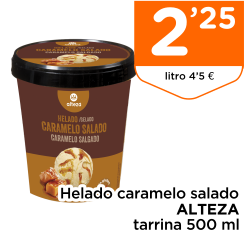 Helado caramelo salado ALTEZA tarrina 500 ml