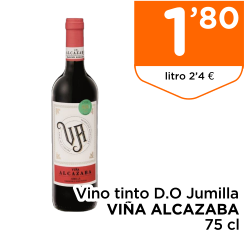 Vino tinto D.O Jumilla VI?A ALCAZABA 75 cl