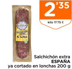 Salchich?n extra ESPA?A ya cortado en lonchas 200 g