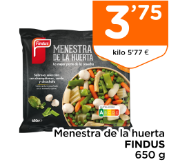Menestra de la huerta FINDUS 650 g