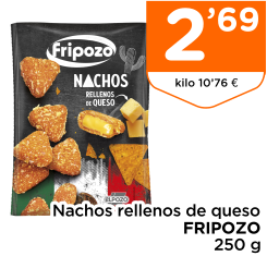 Nachos rellenos de queso FRIPOZO 250 g