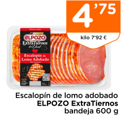 Escalop?n de lomo adobado ELPOZO ExtraTiernos bandeja 600 g