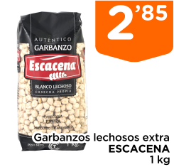 Garbanzos lechosos extra ESCACENA 1 kg