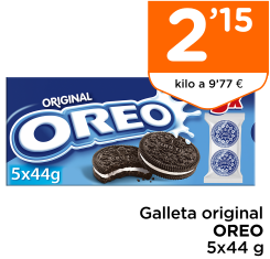 Galleta original OREO 5x44 g