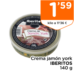 Crema jam?n york IBERITOS 140 g