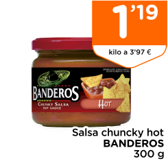 Salsa chuncky hot BANDEROS 300 g