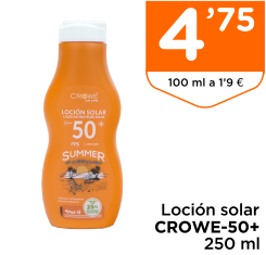 Loci?n solar CROWE-50+ 250 ml