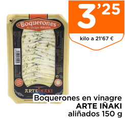 Boquerones en vinagre ARTE I?AKI ali?ados 150 g