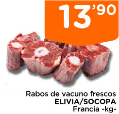 Rabos de vacuno frescos ELIVIA/SOCOPA Francia -kg-