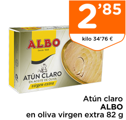 At?n claro ALBO en oliva virgen extra 82 g