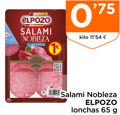 Salami Nobleza ELPOZO lonchas 65 g