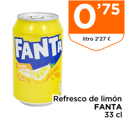 Refresco de lim?n FANTA 33 cl