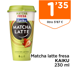 Matcha latte fresa KAIKU 230 ml