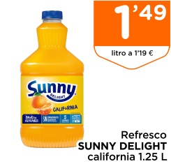 Refresco SUNNY DELIGHT california 1.25 L