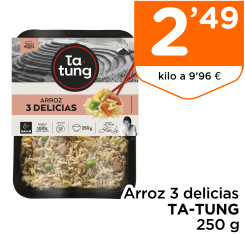 Arroz 3 delicias TA-TUNG 250 g