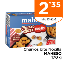 Churros bite Nocilla MAHESO 170 g
