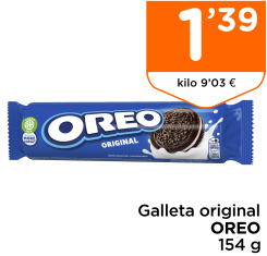 Galleta original OREO 154 g