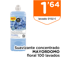 Suavizante concentrado MAYORDOMO floral 100 lavados