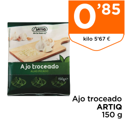Ajo troceado ARTIQ 150 g