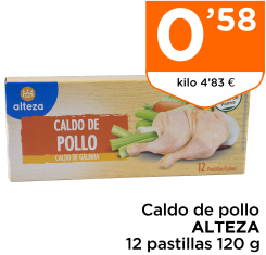 Caldo de pollo ALTEZA 12 pastillas 120 g