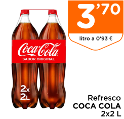 Refresco COCA COLA 2x2 L