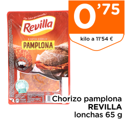 Chorizo pamplona REVILLA lonchas 65 g