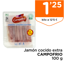 Jam?n cocido extra CAMPOFRIO 100 g