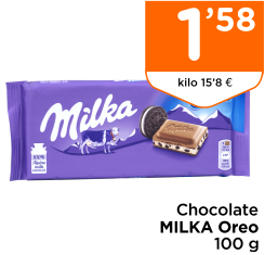 Chocolate MILKA Oreo 100 g