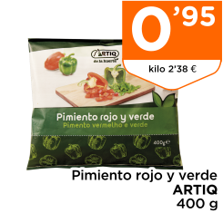 Pimiento rojo y verde ARTIQ 400 g