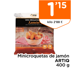 Minicroquetas de jam?n ARTIQ 400 g
