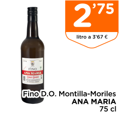 Fino D.O. Montilla-Moriles ANA MARIA 75 cl
