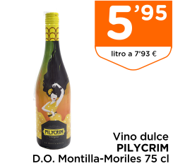 Vino dulce PILYCRIM D.O. Montilla-Moriles 75 cl