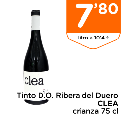 Tinto D.O. Ribera del Duero CLEA crianza 75 cl