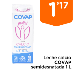 Leche calcio COVAP semidesnatada 1 L