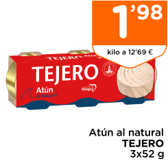 At?n al natural TEJERO 3x52 g