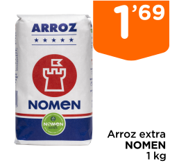 Arroz extra NOMEN 1 kg