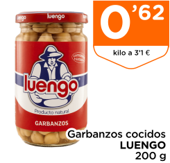 Garbanzos cocidos LUENGO 200 g