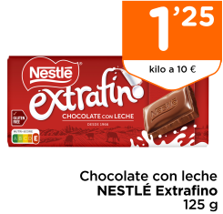 Chocolate con leche NESTL? Extrafino 125 g