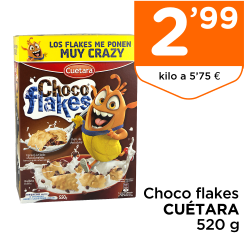 Choco flakes CU?TARA 520 g