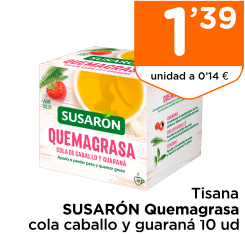 Tisana SUSAR?N Quemagrasa cola caballo y guaran? 10 ud