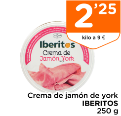 Crema de jam?n de york IBERITOS 250 g